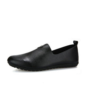 Men's PU Leather Round Toe Slip-On Closure Casual Wear Shoes