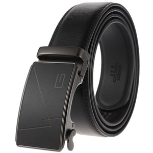 Men's Cowskin Automatic Metal Buckle Luxury Solid Belts