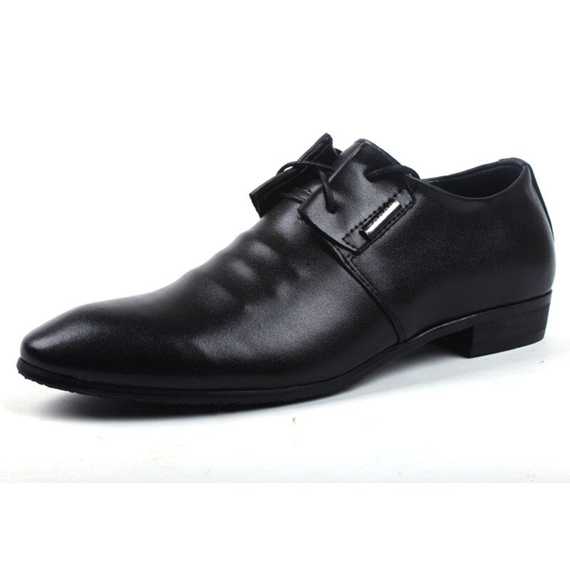 Men's Pointed Toe Lace Up Closure Wedding Formal Wedding Shoes