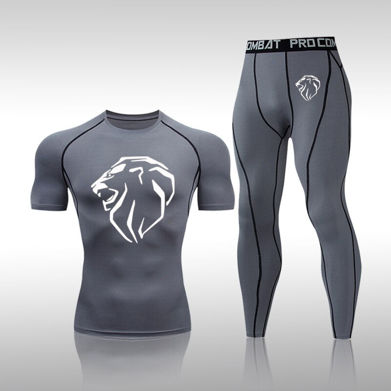 Men's Spandex Gym Fitness Compression Jogging Set