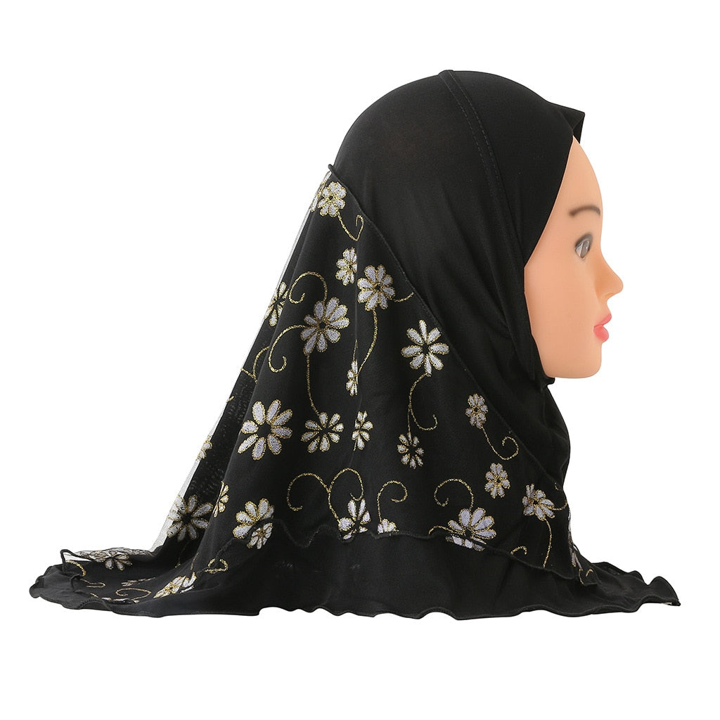 Women's Arabian Cotton Long Neck Wrap Chiffon Hijabs Scarfs