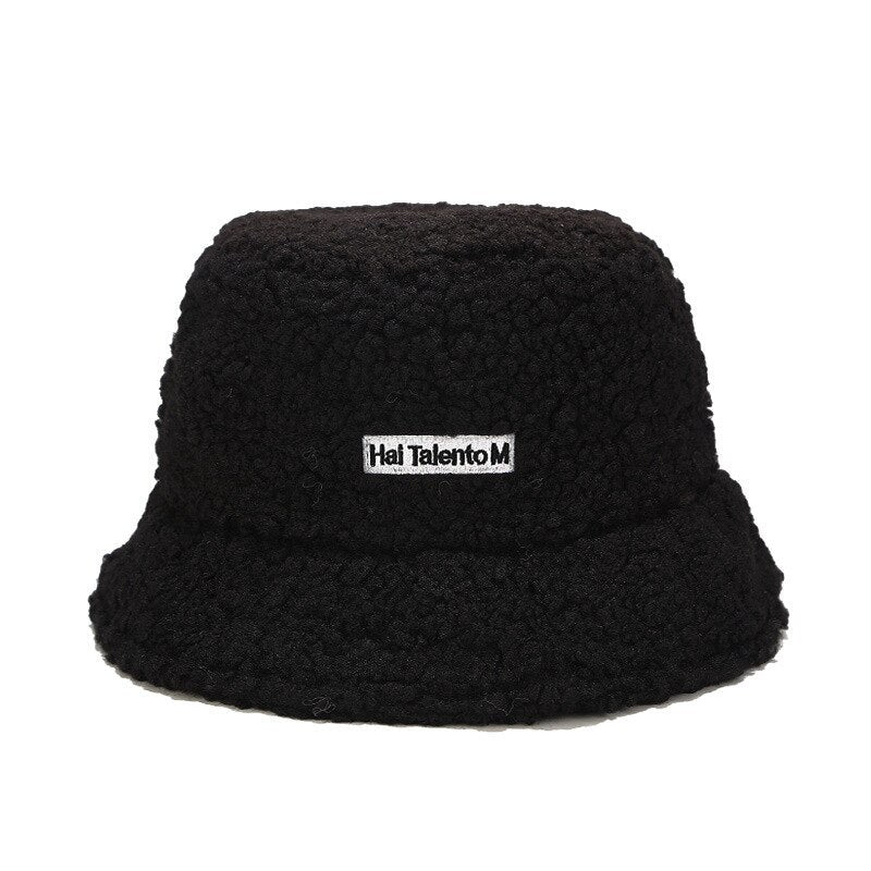 Women's Wool Faux Fur Outdoor Casual Wear Trendy Bucket Hat