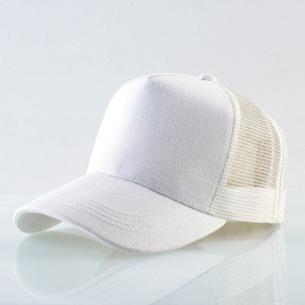 Men's Cotton Adjustable Strap Sun Protection Casual Baseball Cap