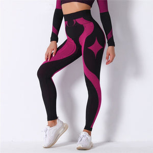 Women's Spandex High Waist Mixed Colors Fitness Sports Leggings