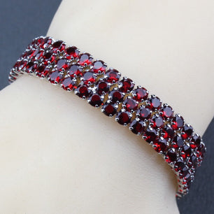 Women's 100% 925 Sterling Silver Zircon Classic Luxury Bracelet