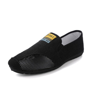 Men's Mesh Round Toe Slip-On Closure Breathable Casual Wear Shoes