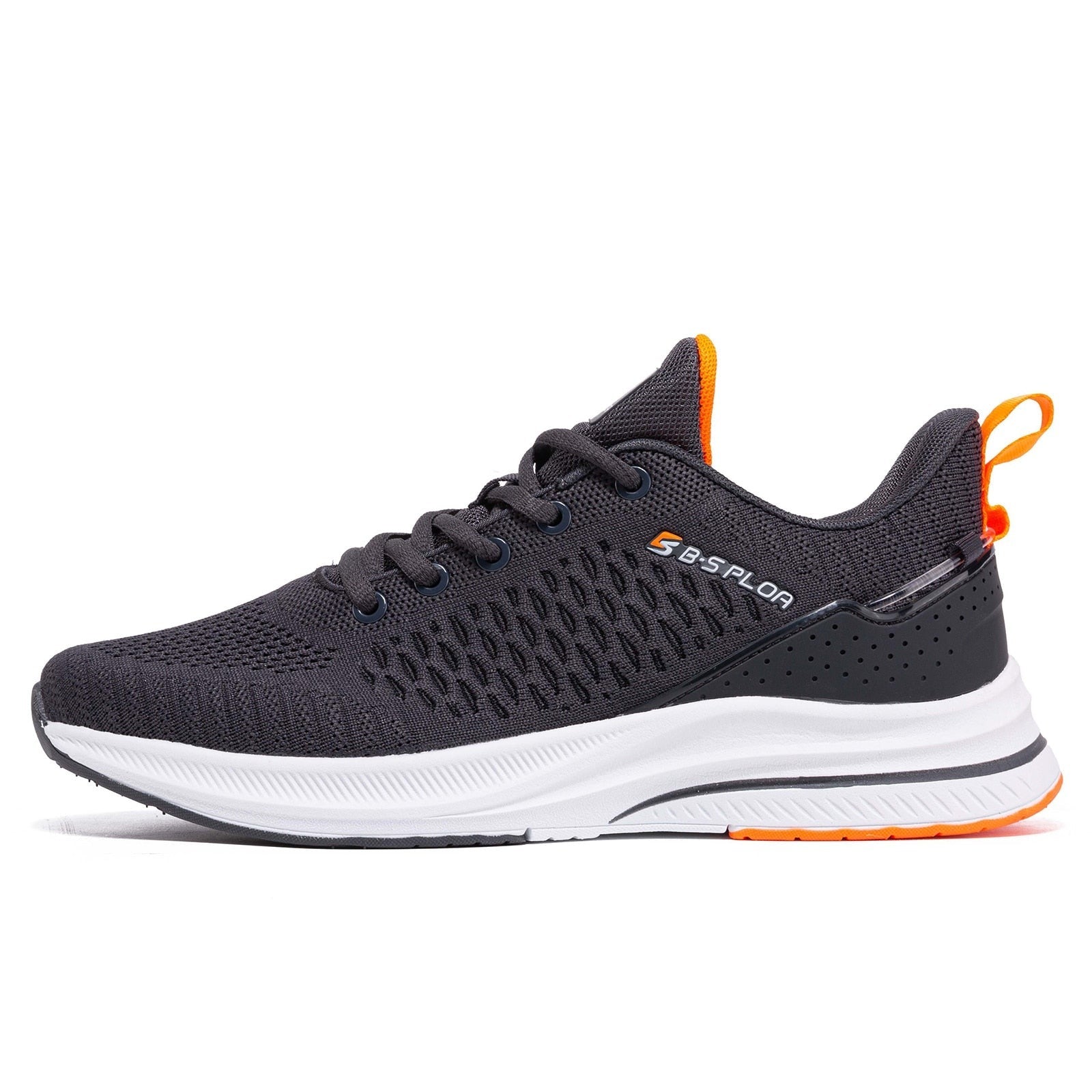 Men's Round Toe Mesh Elastic Band Closure Breathable Sneakers