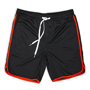 Men's Polyester Quick-Dry Solid Pattern Running Sport Shorts