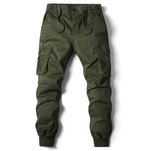 Men's Polyester Full Length Zipper Fly Closure Tracksuit Trousers