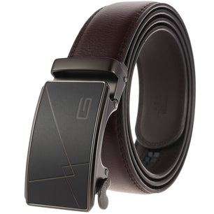 Men's Cowskin Automatic Metal Buckle Luxury Solid Belts