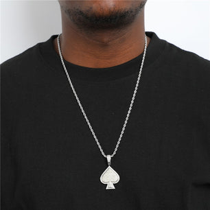 Men's Copper Cubic Zirconia Link Chain Trendy Geometric Necklace