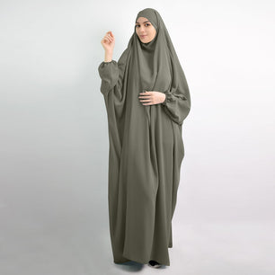 Women's Arabian Polyester Full Sleeve Muslim Abaya Hijab Dress