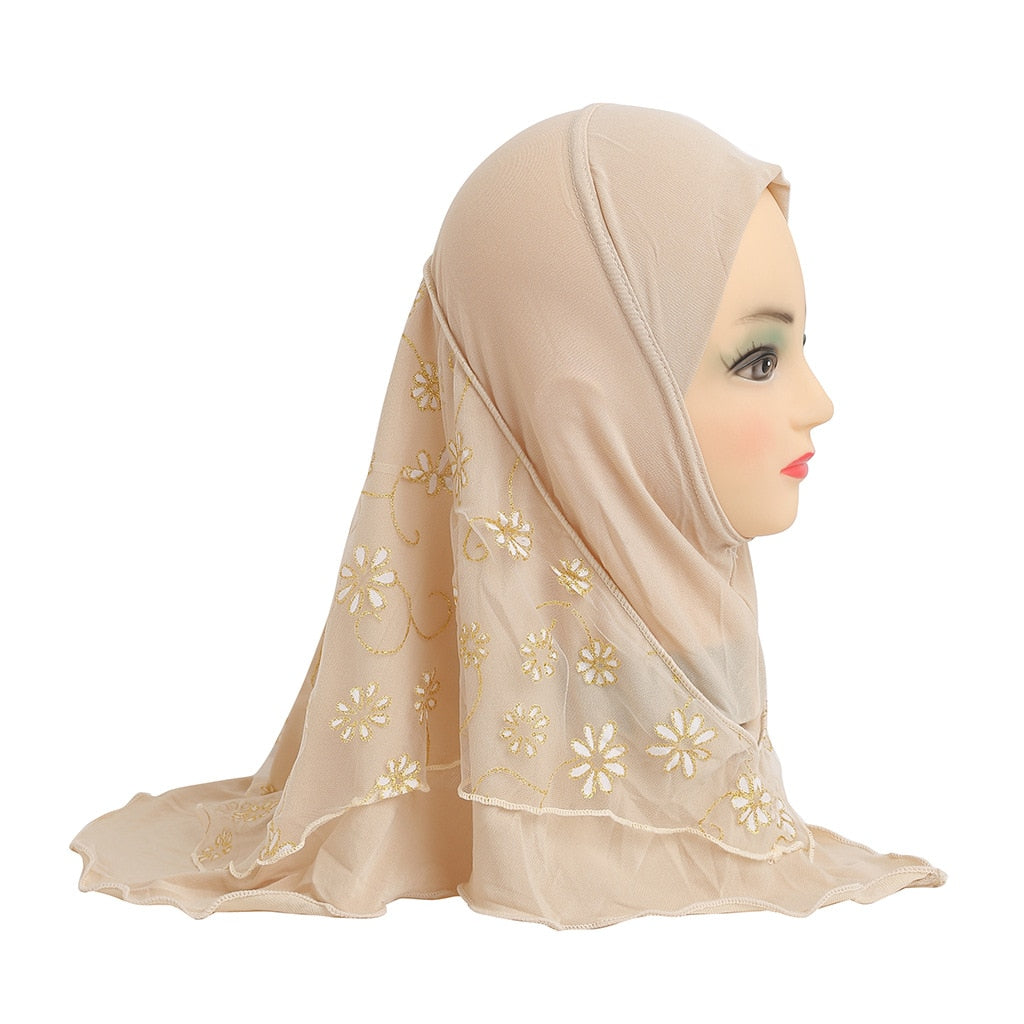 Women's Arabian Cotton Long Neck Wrap Chiffon Hijabs Scarfs