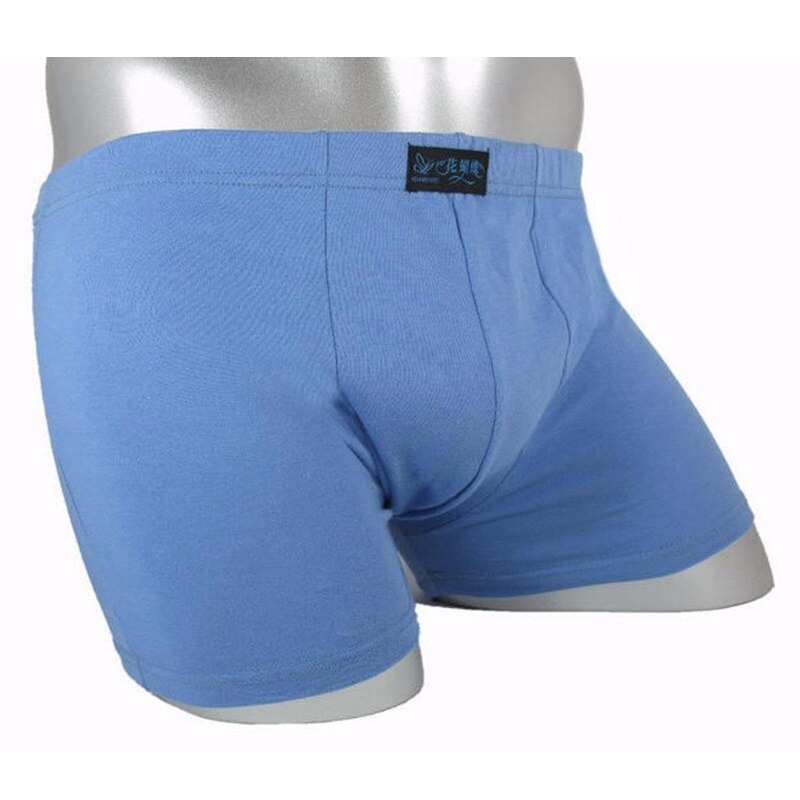 Men's Cotton Elastic Waist Breathable Comfortable Boxer Shorts