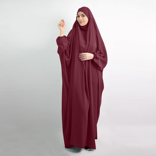 Women's Arabian Polyester Full Sleeve Muslim Abaya Hijab Dress