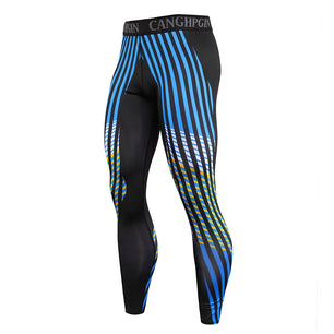 Men's Polyester Quick Dry Compression Workout Leggings