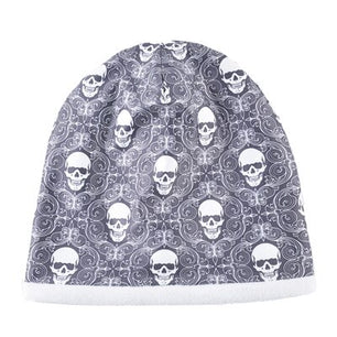 Men's Polyester Skullies Beanies Casual Printed Hip Hop Cap