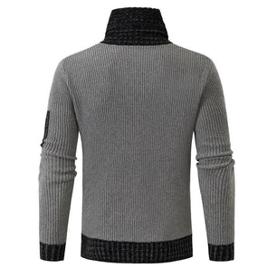 Men's Acrylic Turtleneck Full Sleeves Knitted Casual Wear Sweater