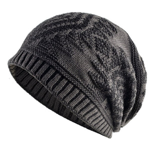 Men's Acrylic Skullies Beanies Knitted Diamond Hip Hop Winter Cap