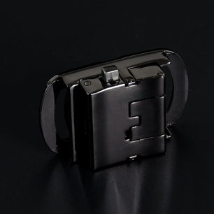 Men's Genuine Leather Automatic Metal Buckle Trendy Solid Belt