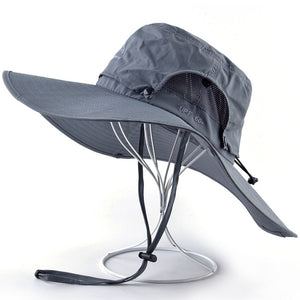 Women's Polyester Waterproof Anti-UV Bucket Casual Wear Cap