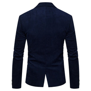 Men's Polyester Full Sleeve Single Button Closure Slim Fit Blazers