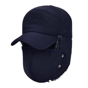 Men's Polyester Solid Pattern Casual Wear Trendy Bomber Hat