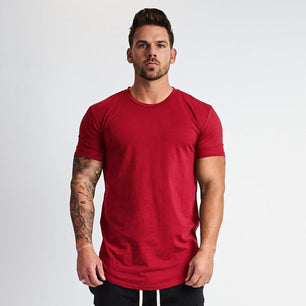 Men's O-Neck Short Sleeves Quick Dry Compression Gym Wear Shirt