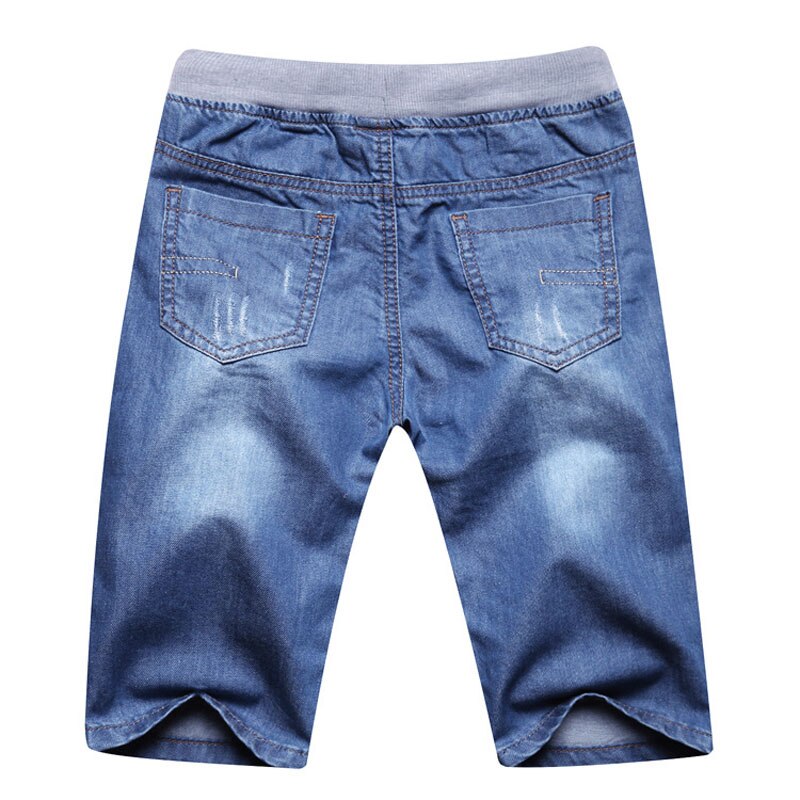 Kid's Boy Cotton Elastic Waist Closure Denim Casual Wear Shorts