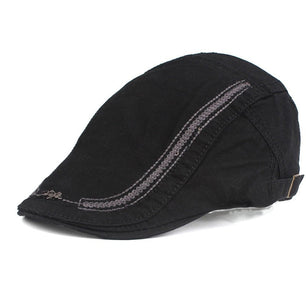 Men's Cotton Adjustable Strap Beret Visors Casual Wear Caps