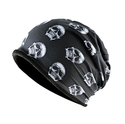 Men's Polyester Skullies Beanies Casual Printed Hip Hop Cap