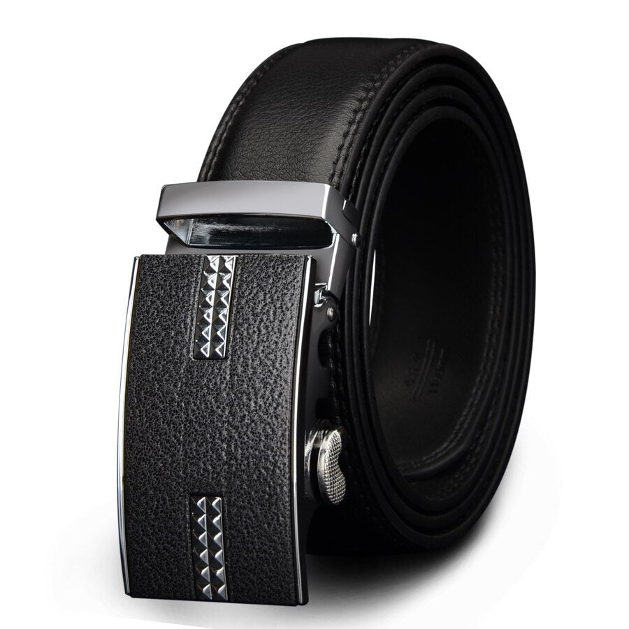 Men's Cowskin Automatic Alloy Buckle Closure Casual Wear Belts