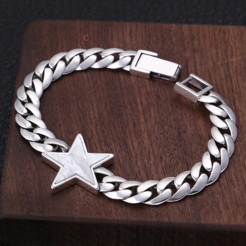 Men's 100% 925 Sterling Silver Geometric Pattern Ethnic Bracelet