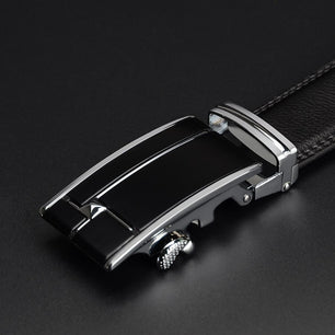 Men's Cowskin Automatic Metal Buckle Closure Casual Wear Belts