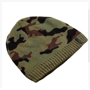 Men's Wool Adjustable Camouflage Pattern Beanies Skullies Caps