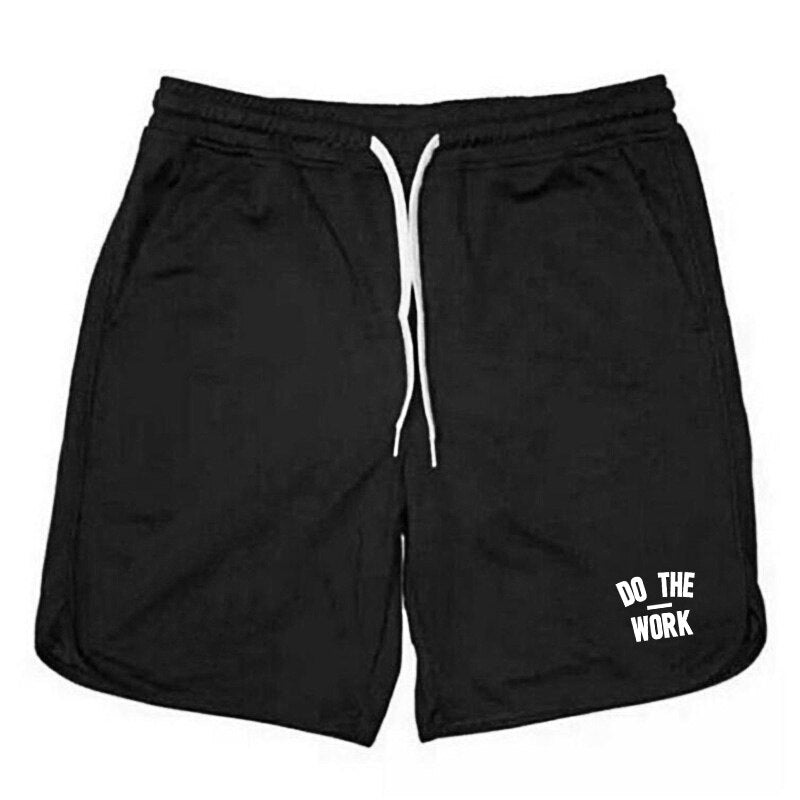 Men's Polyester Quick-Dry Letter Pattern Running Sport Shorts