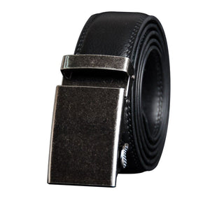 Men's Cowskin Automatic Metal Buckle Trendy Solid Strap Belt