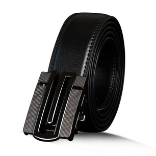 Men's Cowskin Genuine Leather Automatic Metal Buckle Strap Belts