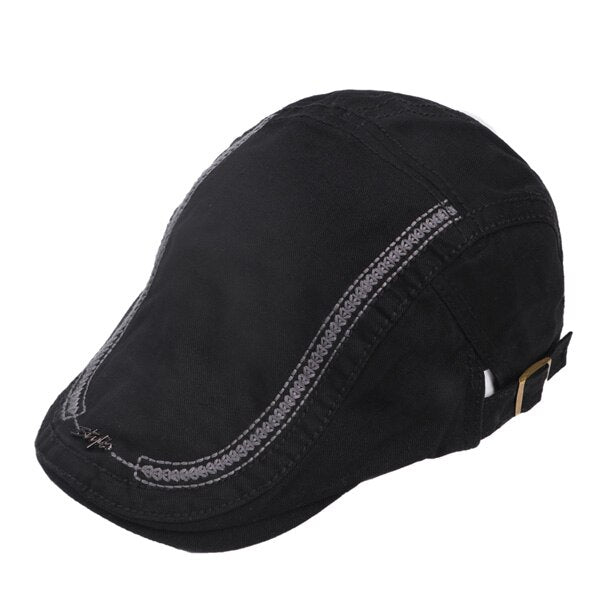 Men's Cotton Adjustable Newsboy Casquette Style Winter Caps