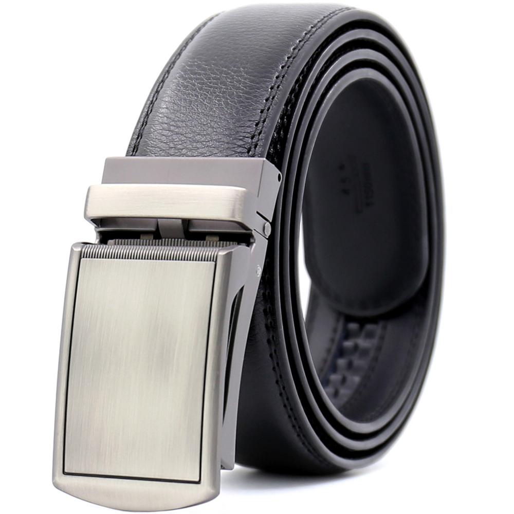 Men's Cowskin Automatic Metal Buckle Luxury Solid Waist Belt