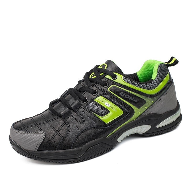 Men's Round Toe Microfiber Lace-up Outdoor Jogging Sports Shoes