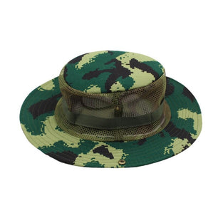 Men's Cotton Sun Protection Casual Wear Camouflage Floppy Hat