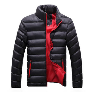 Men's Cotton Full Sleeves Zipper Closure Thick Winter Jacket