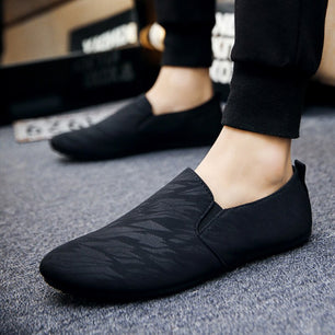 Men's Rubber Breathable Slip-On Lightweight Flats Casual Shoes