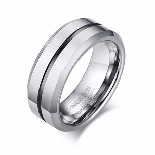 Men's 100% Tungsten Carbide Round Pattern Wedding Ring