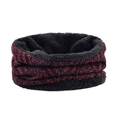 Men's Polyester Knitted Pattern Skullies Beanies Ski Warm Caps