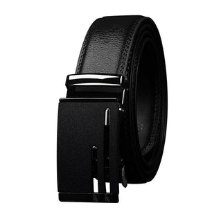 Men's Cowskin Automatic Metal Buckle Trendy Solid Strap Belt