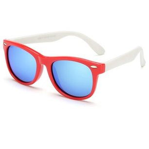 Kid's Acetate Unbreakable Polaroid UV400 Sport Mirror Sunglasses