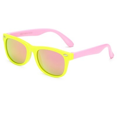 Kid's Acetate Unbreakable Polaroid UV400 Sport Mirror Sunglasses