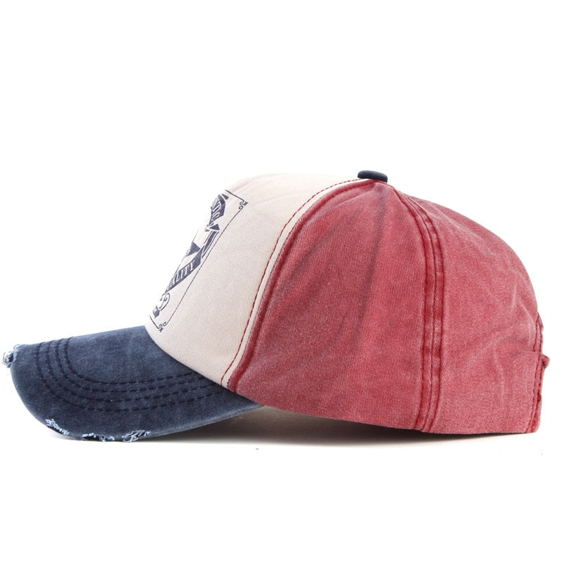 Men's Cotton Adjustable Strap Snapback Baseball Protection Cap